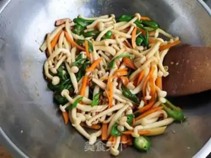 Make Hot white mushrooms step 13