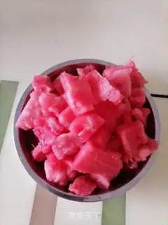 Make Watermelon milk pudding step 0