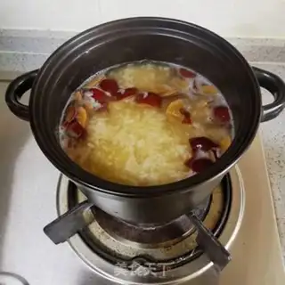 Make Silver-eared rice porridge step 5