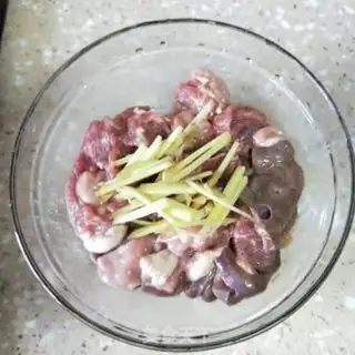 Make Pork liver and thin salami step 4