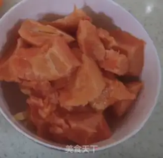 Make Pumpkin milk peach glue step 2