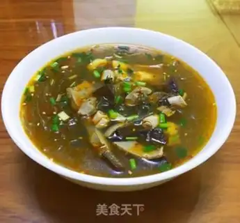 Make Duck blood fan soup step 6