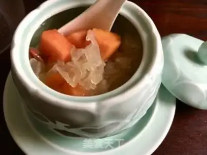 Make Silver ear papaya soup step 11