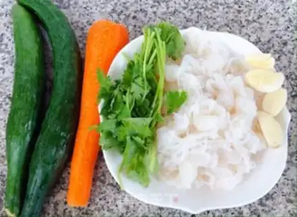 Make Tacos, cucumber carrots step 0
