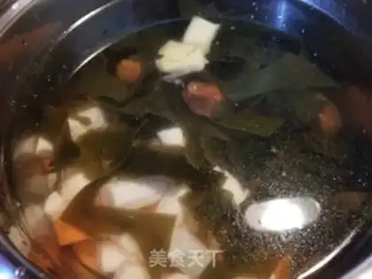 Make Carrot Mountain medicine sea soup step 7