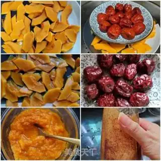 Make Red-tree pumpkin buns step 0