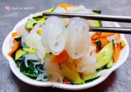Make Tacos, cucumber carrots step 10