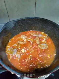 Make Slurry beef and tomatoes step 8