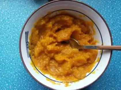 Make Pumpkin milk buns step 1