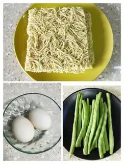 Make Puffed up with meat and eggs step 0