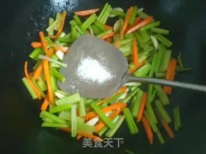 Make Celery fried liver step 10
