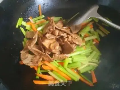 Make Celery fried liver step 11