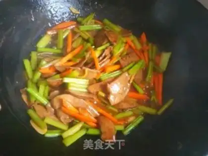 Make Celery fried liver step 12