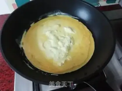 Make Eggs and peas step 2