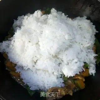 Make Chicken mushroom pumpkin rice step 12