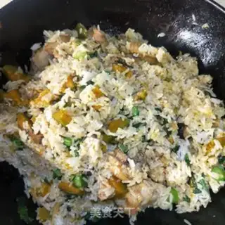 Make Chicken mushroom pumpkin rice step 13