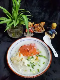 Make Crab congee step 12