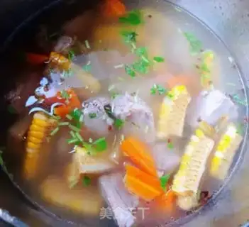 Make Corn carrot steak soup step 8