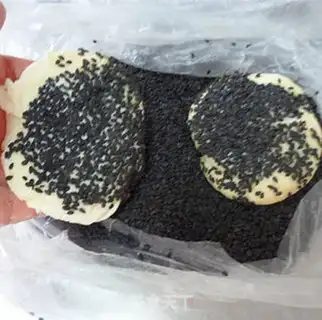 Make Black sesame sofa pancakes step 7