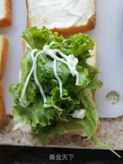 Make Open sandwich with ketchup step 6