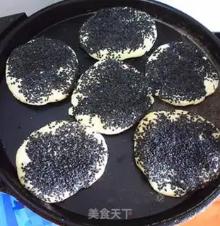 Make Black sesame sofa pancakes step 8