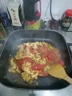 Make Potato egg pepper noodles step 5