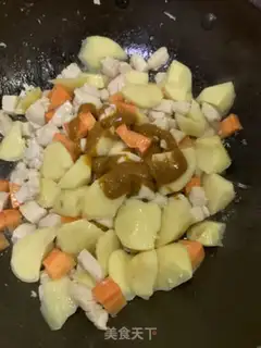 Make Curry potato chicken step 6