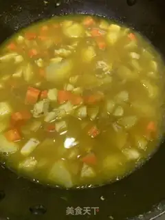 Make Curry potato chicken step 7