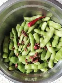 Make Salted peas step 1
