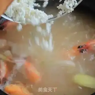 Make Shrimp congee step 4