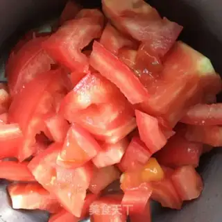 Make Tomato peach juice step 2