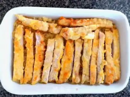 Make Cheese and pork chops step 12