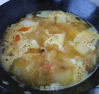 Make Crab yellow shrimp noodles step 6
