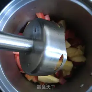 Make Tomato peach juice step 4