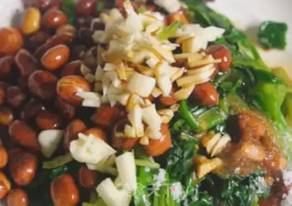 Make Spicy spinach step 3
