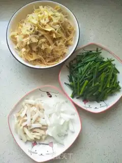 Make Dried tofu sprouts and sprouts step 3