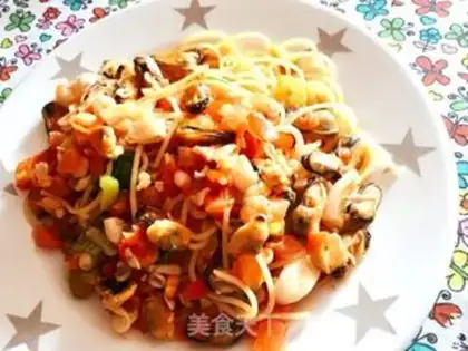 Make Seafood pasta step 8