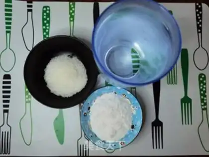 Make Orange ice cream crystal powder step 0
