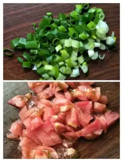 Make Homemade tomato chicken tofu step 1