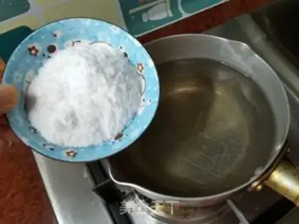 Make Orange ice cream crystal powder step 2