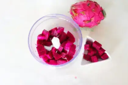 Make Flamingo yogurt step 1