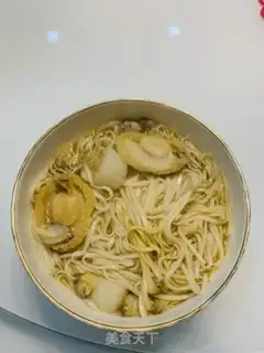 Make Belt abalone noodles step 8