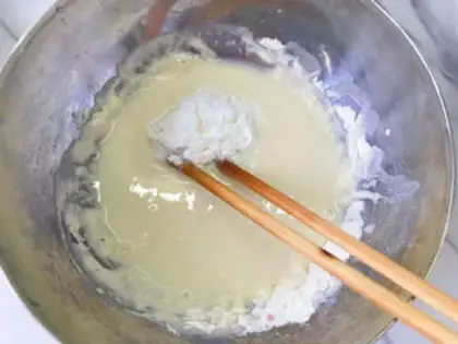 Make Egg pancakes step 2