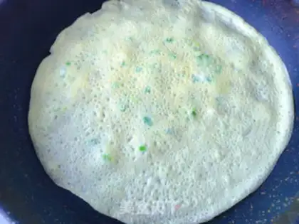 Make Egg pancakes step 7