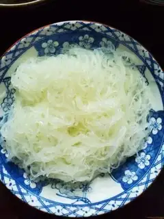 Make Egg sauce and rice powder step 2