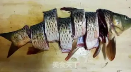 Make Red-burned fish step 1