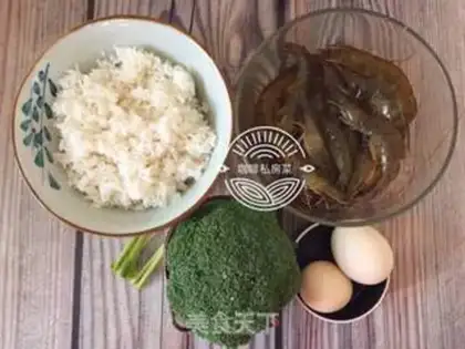 Make Shrimp orchid fried rice step 0