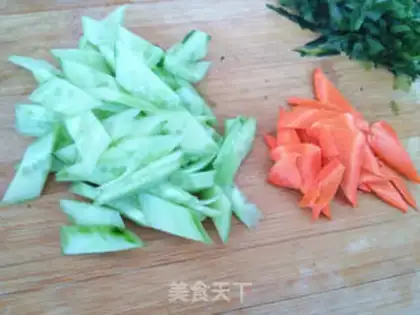 Make Squid with cucumber step 2