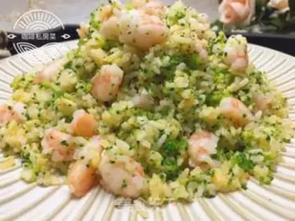 Make Shrimp orchid fried rice step 17