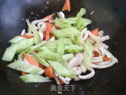 Make Squid with cucumber step 7